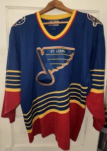 Vintage NHL Starter St. Louis Blues Hockey Stitched Jersey Men’s Large - Picture 1 of 8