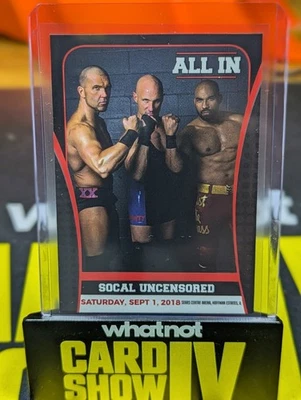 Tarjeta todo en anillo de honor Socal sin censura 2018 #31 TNA AEW Foto 1 de 2