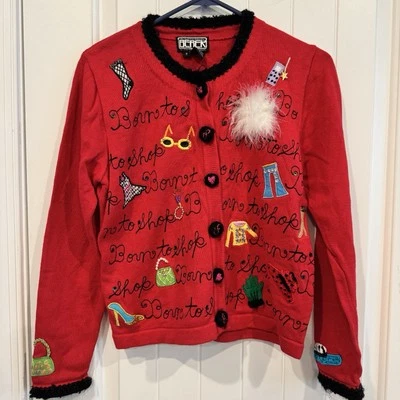 Cárdigan rojo The Collective Works of Berek 2 de Takako Sakon Born To Shop Y2K Foto 1 de 4