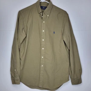Camicia Oxford RALPH LAUREN vestibilità classica oliva chiara taglia S bottoni manica lunga - Foto 1 di 3