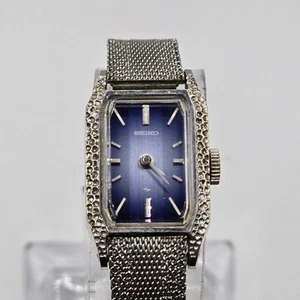 Rare vintage Seiko 11-4309 Blue Dial Ladies Mechanical Watch Great Condition - Picture 1 of 7