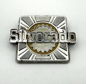Vintage Chevrolet Chevy Silverado Truck Square Emblem Metal Badge Logo - Picture 1 of 10