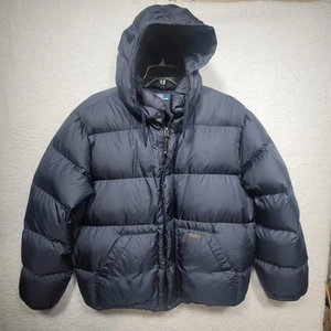 Ralph Lauren Polo RL & Company Hooded Down Puffer Navy Blue Jacket Size XL - Picture 1 of 13