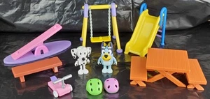 Bluey School and Park Accessories w/ Bluey and Chloe Figures - Lot of 12 - EUC - Picture 1 of 9