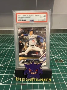 2024 Topps Now WS Champs Walker Buehler bianco #8 PSA 10 - DODGERS WS CHAMPS - Foto 1 di 2
