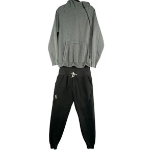 Pantalones deportivos Tuxy de una pieza con cremallera XL gris negro con bolso salón - Imagen 1 de 21