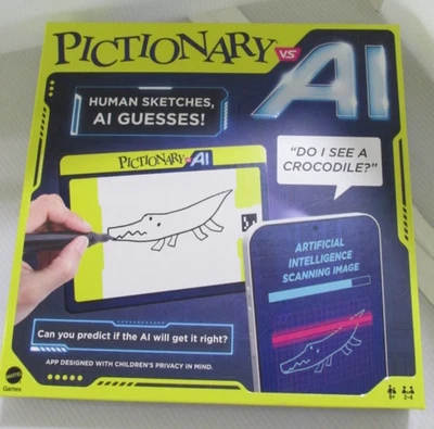 Pictionary vs. AI Juego de Mesa Mattel Juego Bocetos Humanos AI Adivina Nuevo Precintado Foto 1 de 3