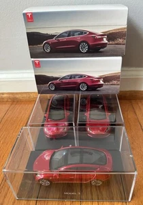 Tesla Mode3 Diecast 1:43 Gift Rare Multicoat Red Toy OEM M3 - Picture 1 of 7