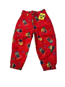 Vintage Oshkosh Bgosh Nursery Rhyme Red Corduroy Cowboy Teddy pants 3T - Picture 1 of 9