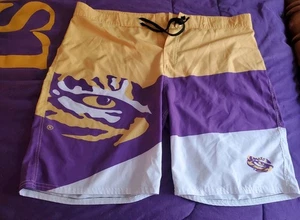 LSU Tigers Bade Board Shorts Trucks Herren Gr. 38 Kordelzug Tasche - Bild 1 von 3
