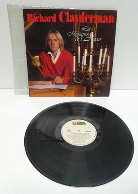 RICHARD CLAYDERMAN LES MUSIQUES DE L'AMOUR WEA RECORDS 1980 VINTAGE LP VINYL - Image 1 of 4