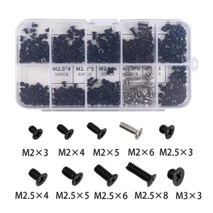 500Pcs Carbon Steel RC Screw Box Kit Universal Hard Drive Screws PC Case - Zdjęcie 1 z 12