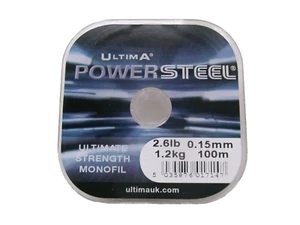 ULTIMA POWER STEEL SUPER STRONG MONOFIL FISHING LINE 2.6lb 0.15mm 100m - Picture 1 of 1