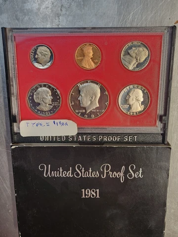 1981 S United States U.S. Mint Proof Coin Set Cover