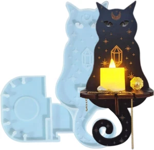 Resin Molds Silicone Cat Totem Silicone Molds for Making Candle Holder on Wall - Picture 1 of 12