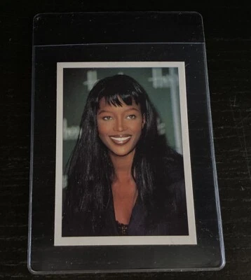 Naomi Campbell 1997 Edigamna The Best Collection Card Italy Sticker Super Model - Image 1 of 4