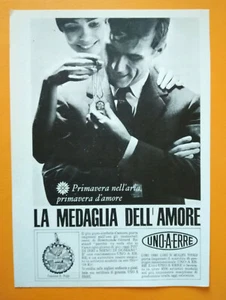 Vintage UNO-A-ERRE Love Medal Advertising Advertising 1966 (B3) - Picture 1 of 1