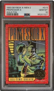 Professor X - 1993 Skybox X-Men Series 2 - 30 Years Gold Foil Marvel #G-5 PSA 10 - Picture 1 of 2