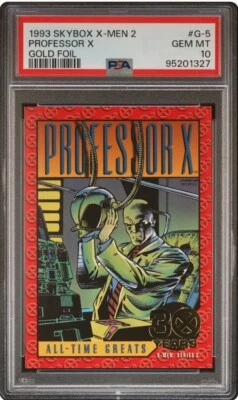 Professor X - 1993 Skybox X-Men Series 2 - 30 Years Gold Foil Marvel #G-5 PSA 10 - Image 1 of 2