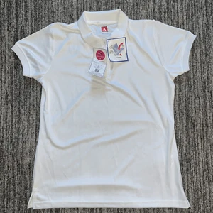 A+ Girls School Polo Shirt Size Youth XL White Uniform New With Flaw - Picture 1 of 9