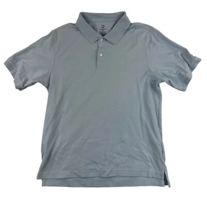 Lands End Blue Interlock Polo Shirt Uniform Top Short Sleeve 051402 Sz XL 18-20 - Picture 1 of 7