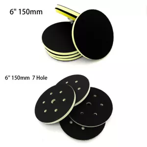 6 in 150 mm interfaccia pad gancio e anello morbido PU schiuma pad supporto pad dischi levigatura - Foto 1 di 9