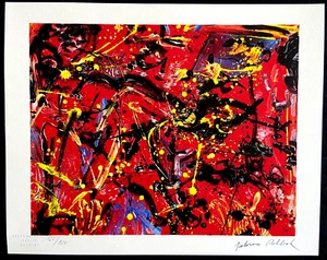 JACKSON Pollock Lithograph COA Signed Numbered A Hand -willem De Kooning - Picture 1 of 9