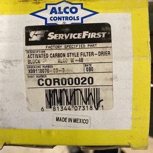 (NEW) SEVICEFIRST COR00020 Activated Carbon Filter Drier Block Emerson W-48 - Picture 1 of 2