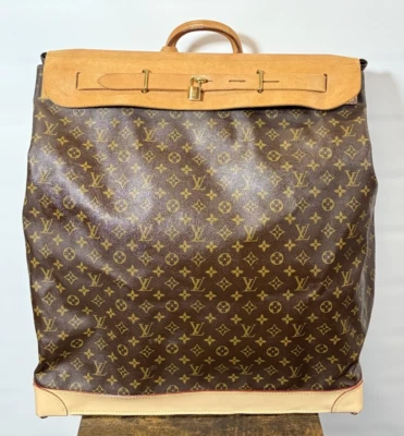 Auténtica bolsa de viaje Louis Vuitton Steamer 65 - LV restaurada con documentación Foto 1 de 4