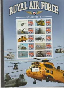 GB MINT Benham 2010 RAF Helicopters smiler sheet 1st class NVI self-adhesive  - Picture 1 of 1