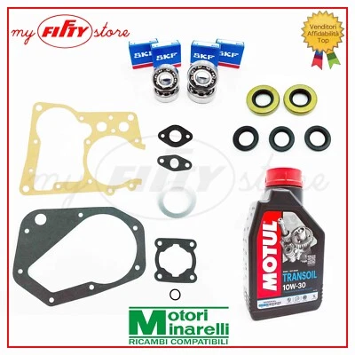 ATHENA + SKF + MOTUL GUARNIZIONI CUSCINETTI PARAOLI OLIO motore MINARELLI V1 CIMATTI Mini CHIC CO70