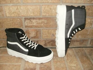 New Vans Sentry SK8-Hi WC Plaid Platform Suede/Canvas Shoe Mens 11.5 M/MSRP$90 - Picture 1 of 5