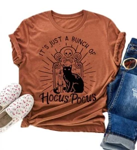 Camiseta Disney Hocus Pocus Para Mujer Naranja Halloween Talla L - Imagen 1 de 1