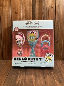 HELLO KITTY KEROPPI Cepillo Húmedo Desenredante de Cabello incluye 5 bandas de gelatina Sin Abrir - Imagen 1 de 6