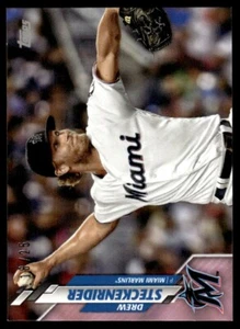 2020 TOPPS MINI PINK /25 Drew Steckenrider Miami Marlins #600 - Picture 1 of 2
