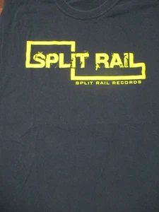 T-Shirt XL schwarz SPLIT RAIL RECORDS Boone North Carolina Indie Label Baumwolle - Bild 1 von 6