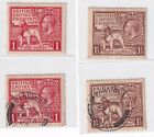 GB stamps_1925_British Exhibition in Wembley Mixed Set - 1p + 1 1/2P_