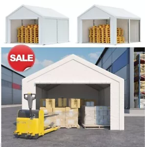 3x4m / 2.8m Lagerzelt Partyzelt Garagenzelt Zeltgarage VERZINT KEIN PULLVER PE - Bild 1 von 12