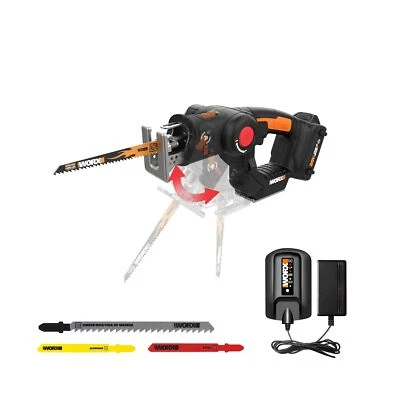 Worx 20V AXIS 2 in 1 Cordless Jig Saw and Reciprocating Saw Lightweight Tool - Image 1 of 4