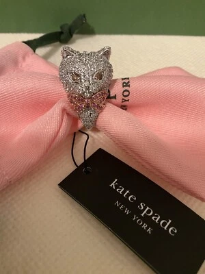Nuevo con etiquetas Anillo de Cóctel Kate Spade New York Pawlina Cat Talla 7 Nuevo Foto 1 de 4