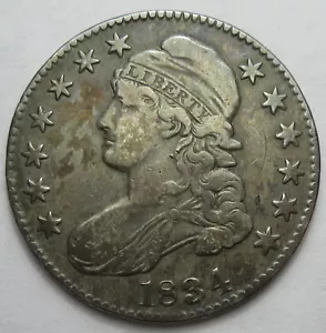 Medio dólar busto de plata 1834 -XF- (#47b) - Imagen 1 de 2