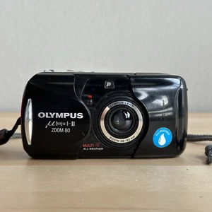 Olympus Mju ii Zoom 80 Point And Shoot 35mm Film Camera - PARTS REPAIR - Picture 1 of 12