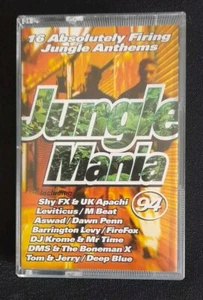Original 1994 Jungle Mania 94 Cassette Tape Album Shy FX M Beat Levitucus Etc... - Picture 1 of 5