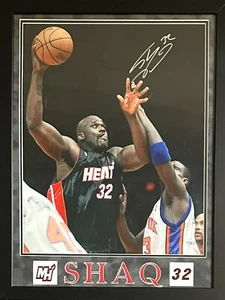 Shaquille O'Neal autographed signed framed 16x20 photo NBA Miami Heat authentic - Picture 1 of 1