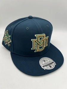NWT Milwaukee Brewers 25th Anniversary Retro MLB Baseball Fitted 7 3/4 Hat Cap - Picture 1 of 7