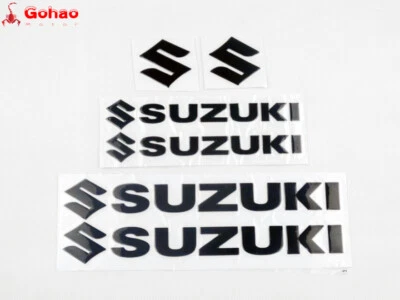 Juego negro 3D tanque de combustible emblema letras carenado/insignia guardabarros GSXR TODO Foto 1 de 4