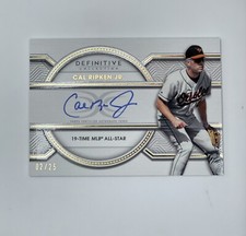 Cal Ripken Jr. 2022 Topps Definitive Collection Autograph /25 - ORIOLES HOF