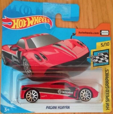 HOT WHEELS 2019 PAGANI HUAYRA HW SPEED GRAPHICS BREMBO ROSSA Scala 1:64 Malaysi - Immagine 1 di 4