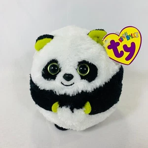 Ty Beanie Ballz - BONSAI the Panda Bear Ball (5 pulgadas) NUEVO RARO Peluche Juguete - Imagen 1 de 8