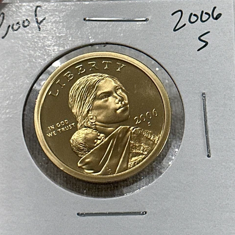 2006 S Sacagawea Dollar  PROOF Uncirculated Free Shipping Cover